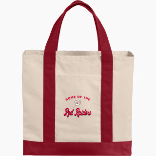 Port Authority Cotton Canvas Two-Tone Tote