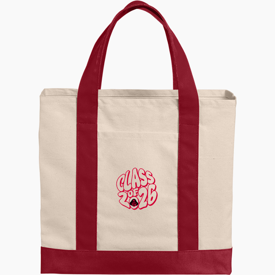 PAW PAW HIGH SCHOOL PIRATES <span class="pdp-name-mascot">PAW PAW PIRATES</span> Port Authority Cotton Canvas Two-Tone Tote