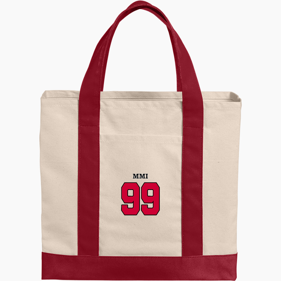 MMI PREPARATORY SCHOOL PREPPERS Port Authority Cotton Canvas Two-Tone Tote