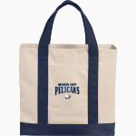 Morris Jeff Pelicans Port Authority Cotton Canvas Two-Tone Tote Front Thumbnail