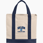 Salem Falcons Port Authority Cotton Canvas Two-Tone Tote Front Thumbnail