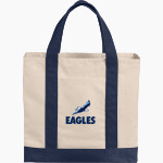 WILLOWS ACADEMY Eagles <span class="pdp-name-mascot">Willows Eagles</span> Port Authority Cotton Canvas Two-Tone Tote Front Thumbnail