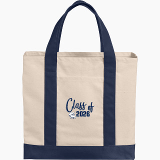 Port Authority Cotton Canvas Two-Tone Tote