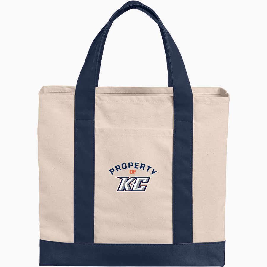 Keystone College The Official Online Store <span class="pdp-name-mascot">Keystone Giants</span> Port Authority Cotton Canvas Two-Tone Tote