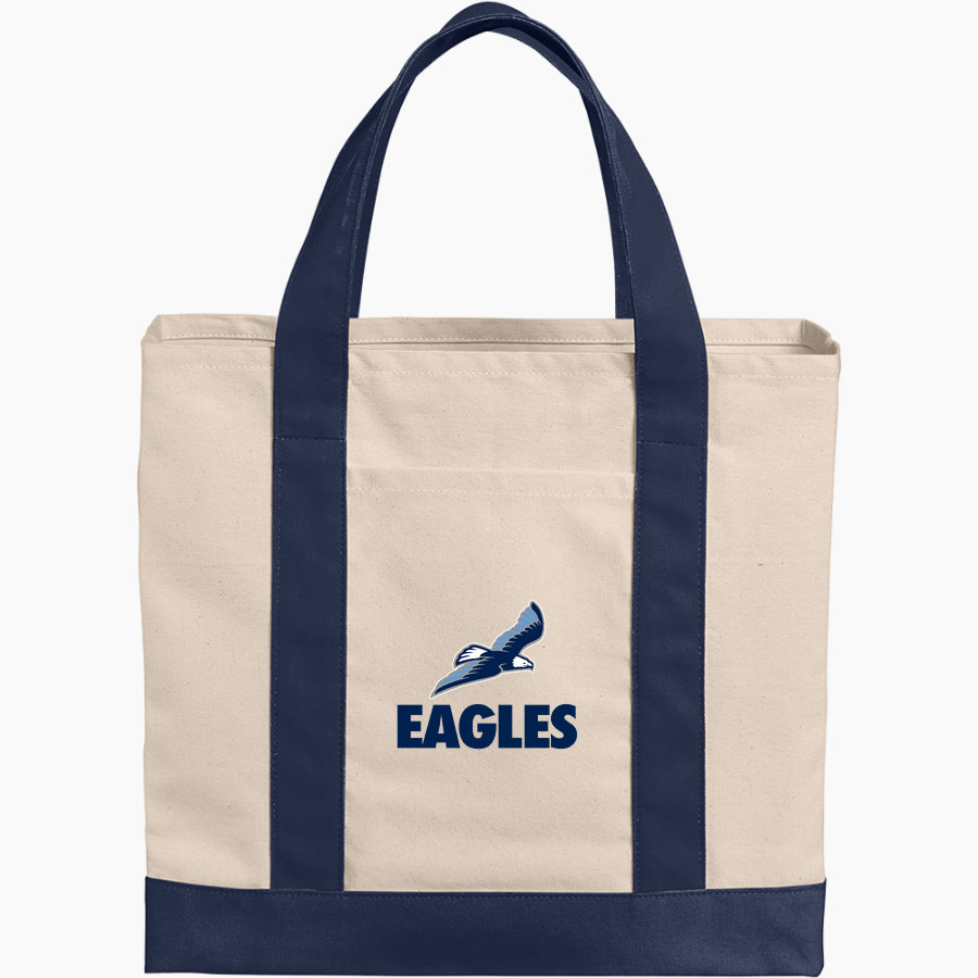 WILLOWS ACADEMY Eagles <span class="pdp-name-mascot">Willows Eagles</span> Port Authority Cotton Canvas Two-Tone Tote