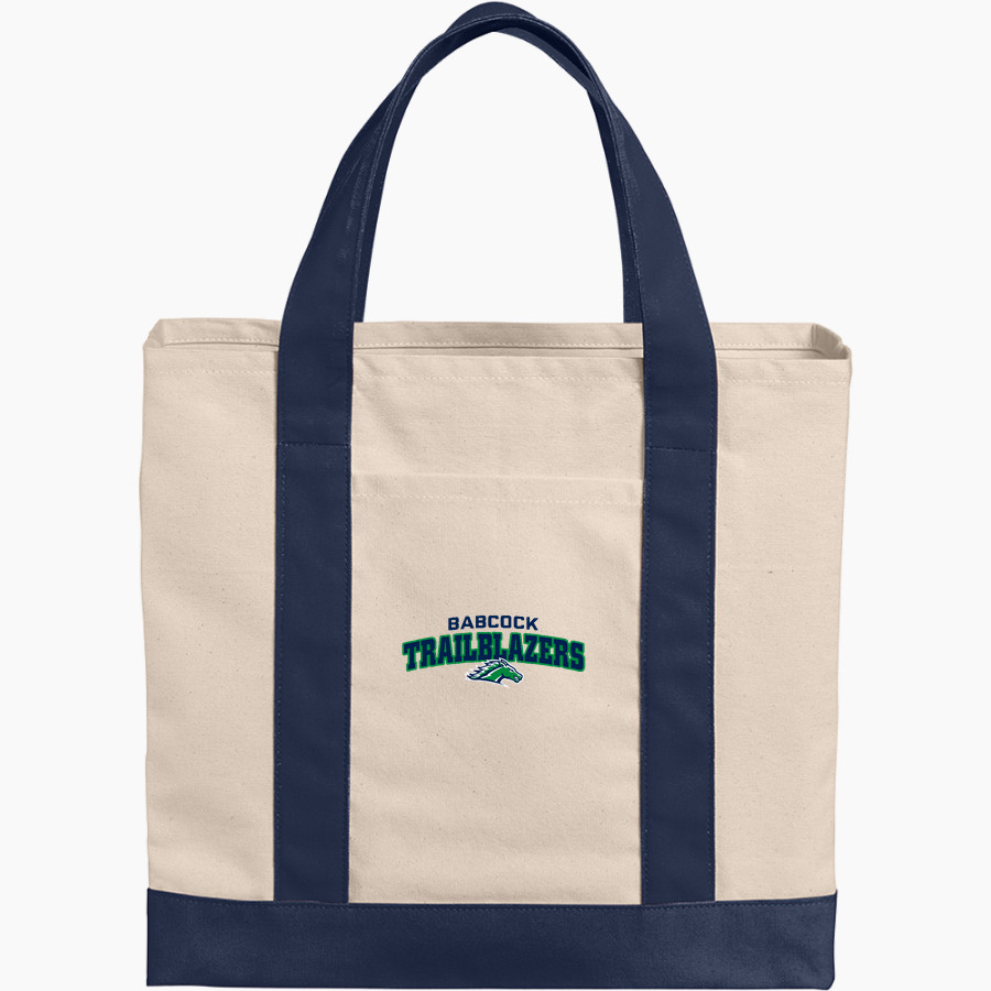 Babcock Trailblazers <span class="pdp-name-mascot">Babcock High School Trailblazers</span> Port Authority Cotton Canvas Two-Tone Tote