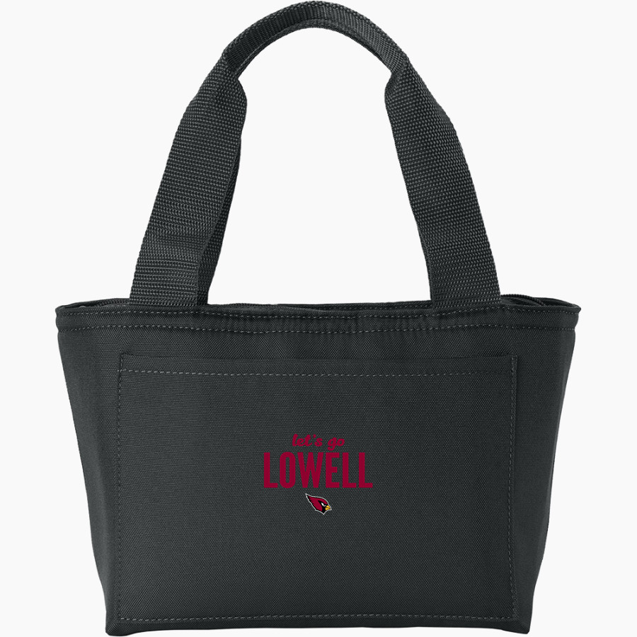 LOWELL HIGH SCHOOL CARDINALS <span class="pdp-name-mascot">LOWELL CARDINALS</span> Port Authority Insulated Lunch Tote