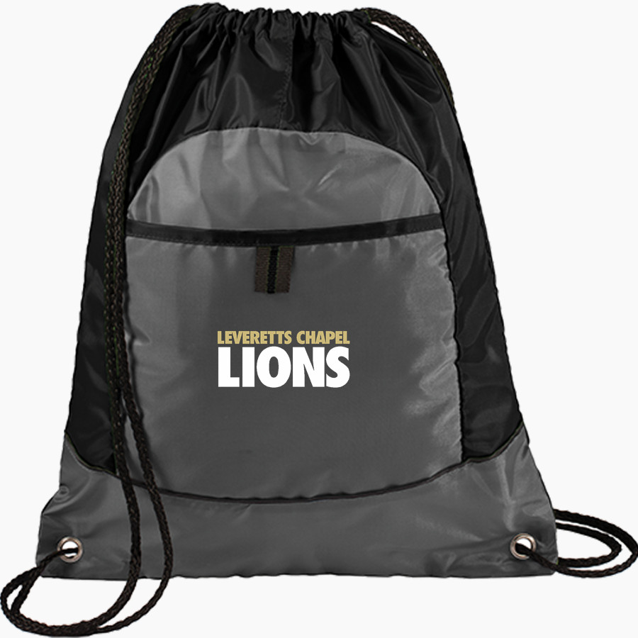 LEVERETTS CHAPEL HIGH SCHOOL LIONS Port Authority Pocket Cinch Pack