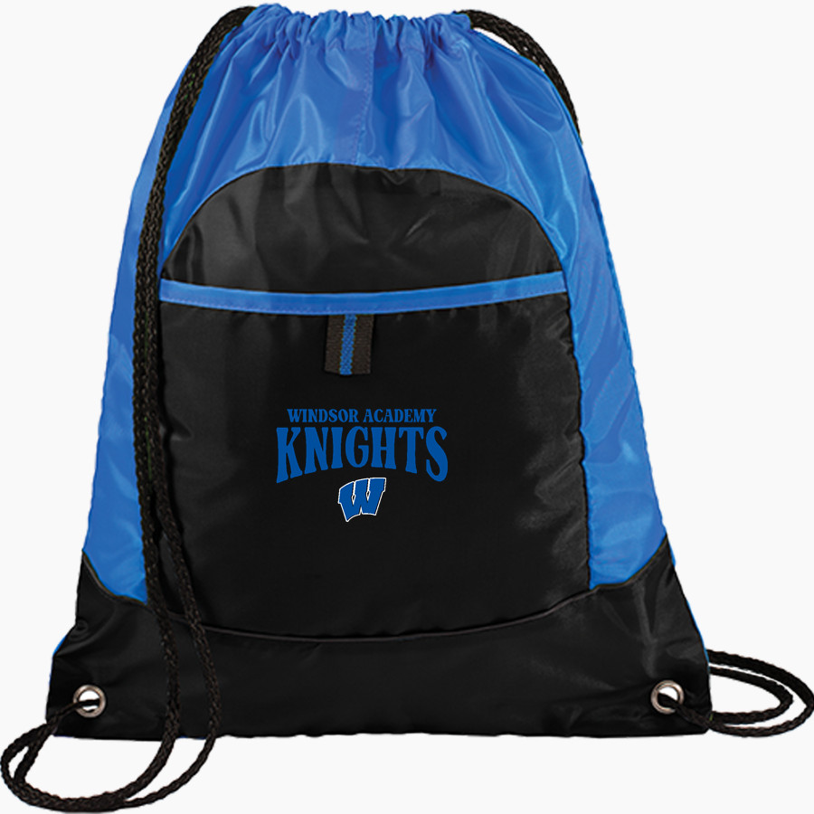 WINDSOR ACADEMY KNIGHTS <span class="pdp-name-mascot">WINDSOR ACADEMY KNIGHTS</span> Port Authority Pocket Cinch Pack