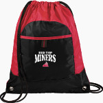 Red Top Miners Port Authority Pocket Cinch Pack Front Thumbnail