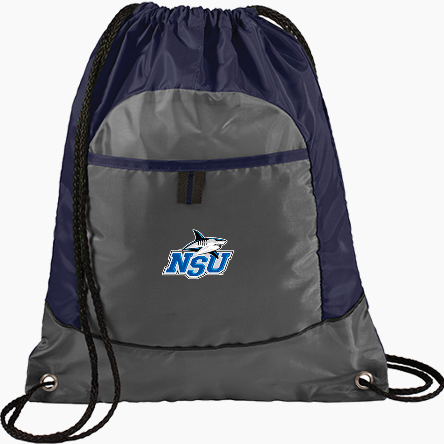 Nova Southeastern University Sharks Online Store <span class="pdp-name-mascot">Nova Southeastern University Sharks</span> Port Authority Pocket Cinch Pack
