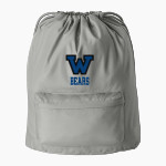 WINNISQUAM HIGH SCHOOL BEARS Port Authority Diamond Pocket Cinch Front Thumbnail