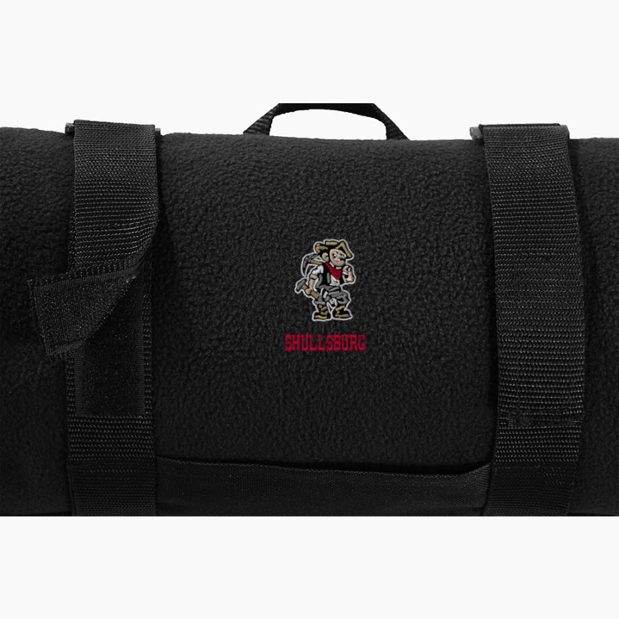 SHULLSBURG HIGH SCHOOL MINERS <span class="pdp-name-mascot">SHULLSBURG MINERS</span> Port Authority Value Fleece Blanket with Strap