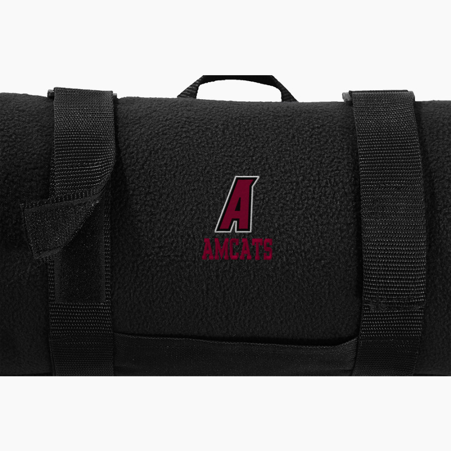 Anna Maria College Amcats <span class="pdp-name-mascot">Anna Maria College Amcats</span> Port Authority Value Fleece Blanket with Strap