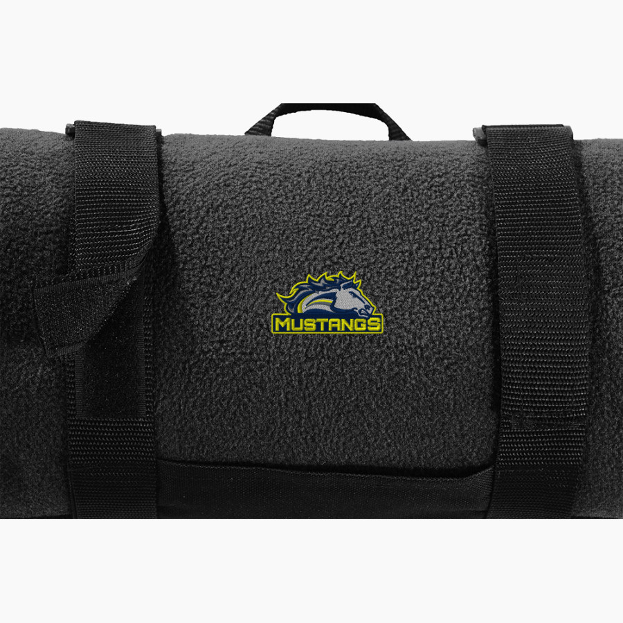 Mahone Mustangs Port Authority Value Fleece Blanket with Strap