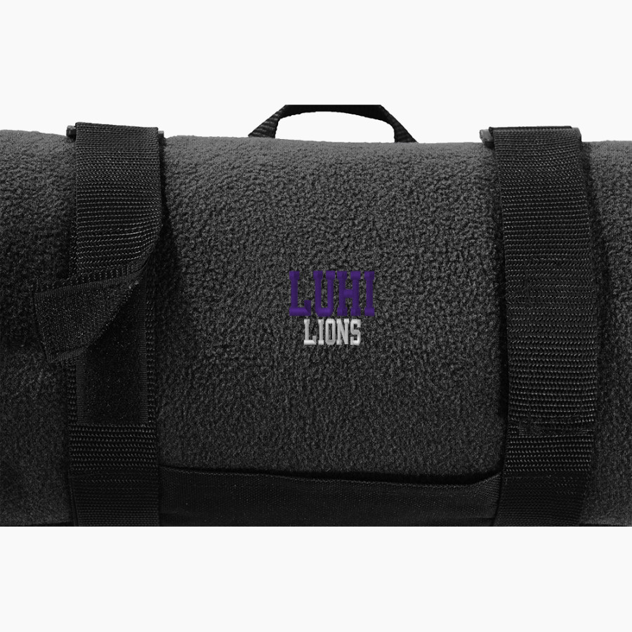 LUHI Lions Port Authority Value Fleece Blanket with Strap