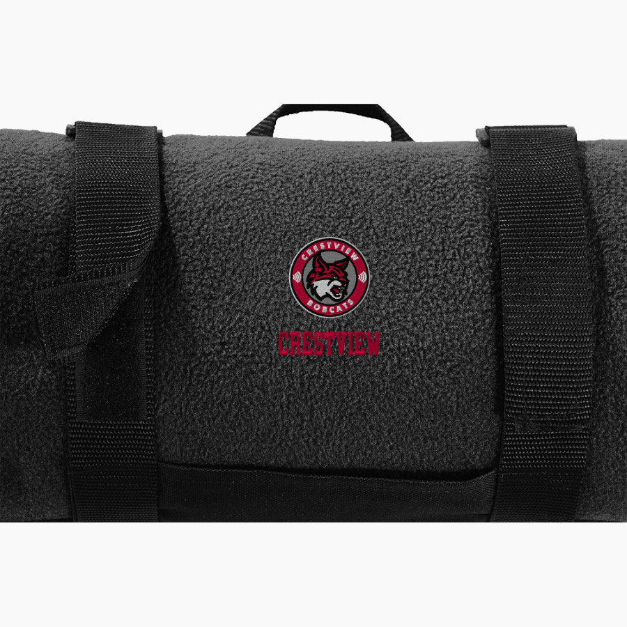 Crestview Bobcats <span class="pdp-name-mascot">Crestview Elementary School Bobcats</span> Port Authority Value Fleece Blanket with Strap