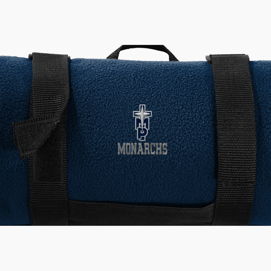 THOMAS MORE PREP-MARIAN HIGH SCHOOL MONARCHS <span class="pdp-name-mascot">THOMAS MORE PREP - MARIAN MONARCHS</span> Port Authority Value Fleece Blanket with Strap