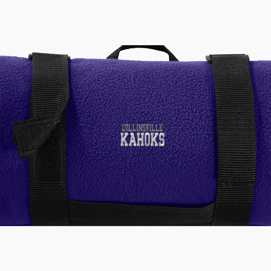 Collinsville Kahoks <span class="pdp-name-mascot">Collinsville Kahoks</span> Port Authority Value Fleece Blanket with Strap