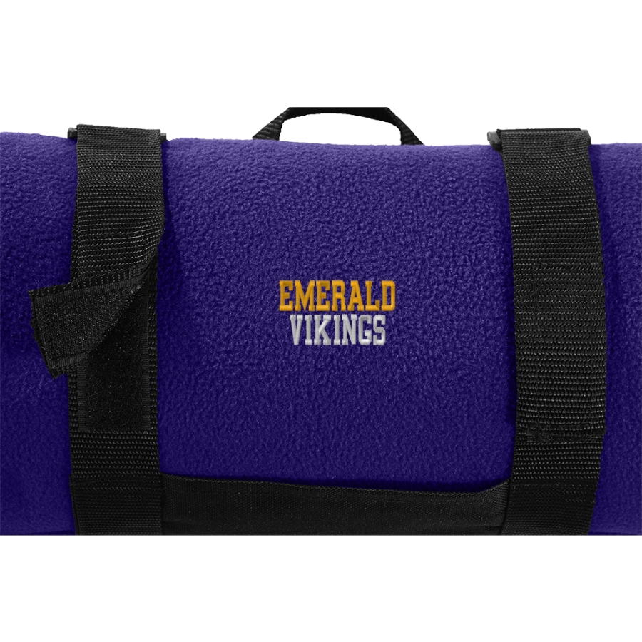 Emerald High School Vikings <span class="pdp-name-mascot">Emerald Vikings</span> Port Authority Value Fleece Blanket with Strap