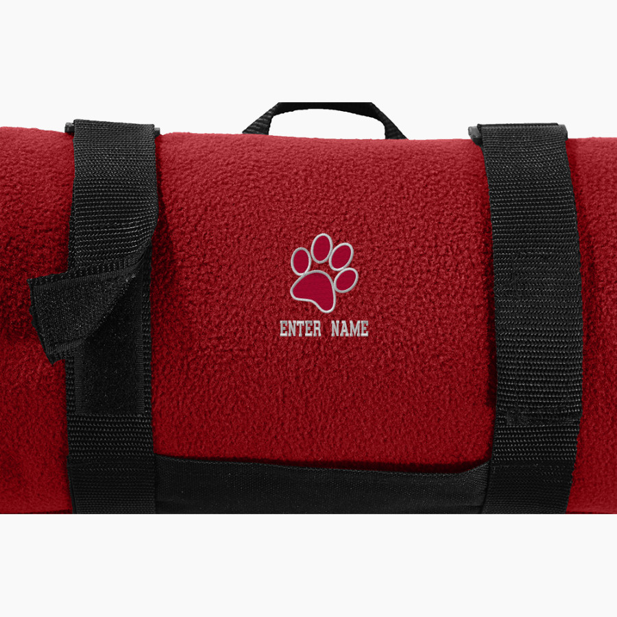 CROW HIGH SCHOOL Cougars Online Store Port Authority Value Fleece Blanket with Strap