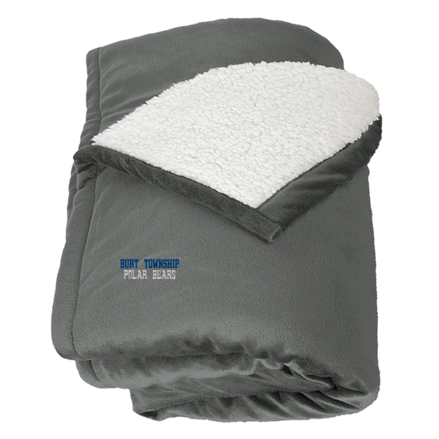 BURT TOWNSHIP SCHOOL POLAR BEARS <span class="pdp-name-mascot">BURT TOWNSHIP POLAR BEARS</span> Port Authority Mountain Lounge Blanket