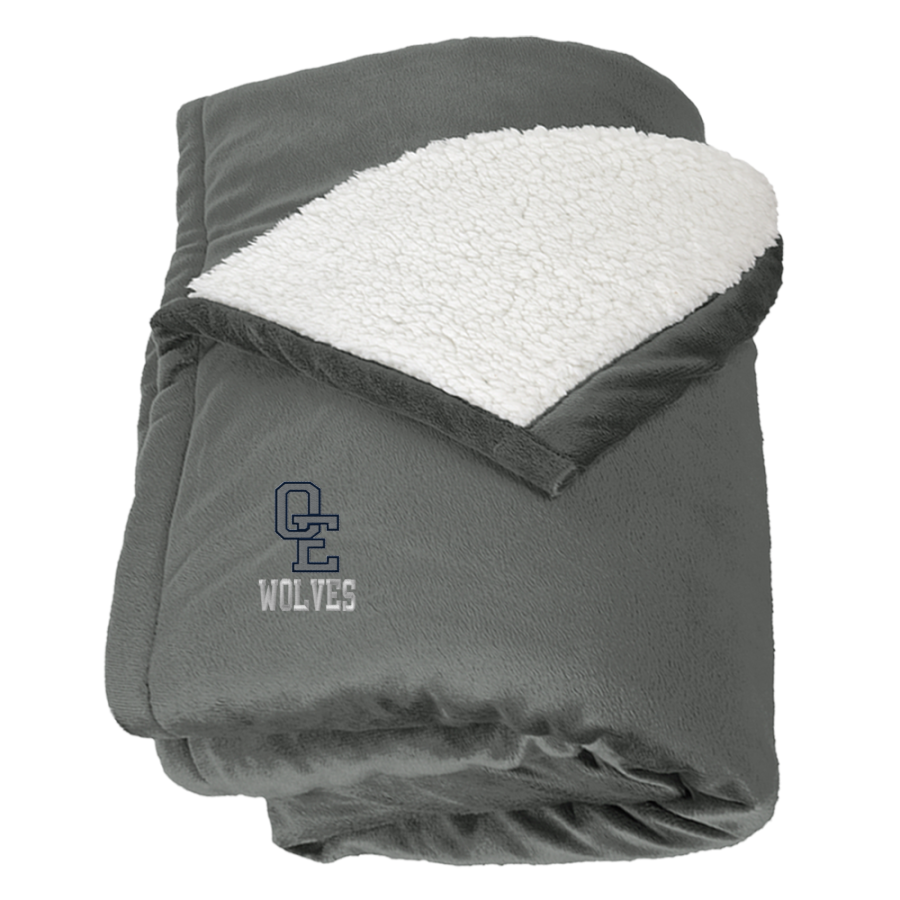 Oswego East Wolves <span class="pdp-name-mascot">Oswego East Wolves</span> Port Authority Mountain Lounge Blanket