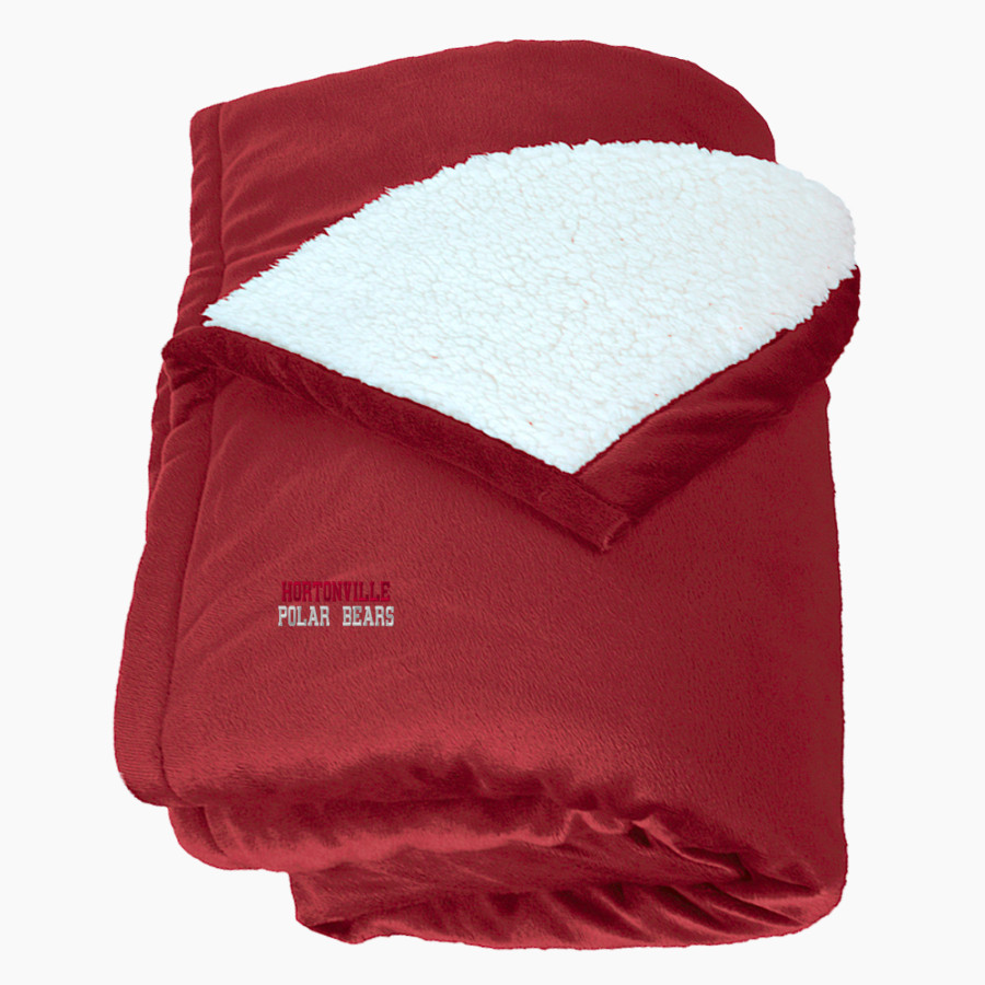 HORTONVILLE HIGH SCHOOL POLAR BEARS <span class="pdp-name-mascot">HORTONVILLE POLAR BEARS</span> Port Authority Mountain Lounge Blanket