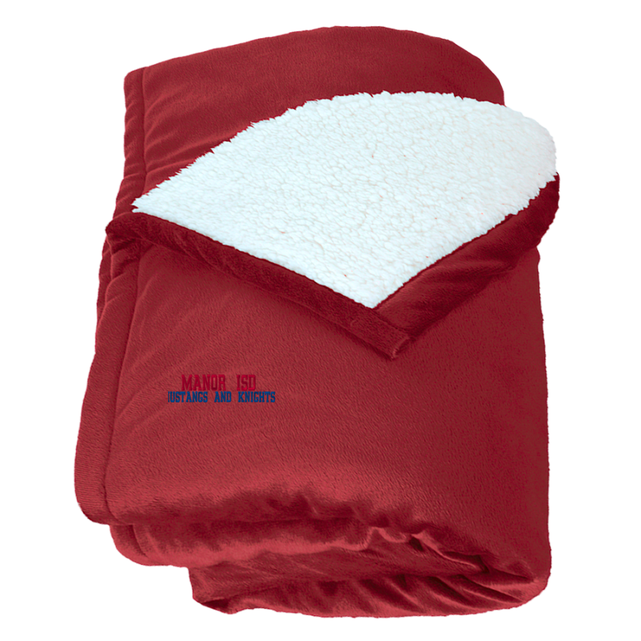 Manor Independent School District Mustangs And Knights <span class="pdp-name-mascot">Manor Independent Mustangs And Knights</span> Port Authority Mountain Lounge Blanket