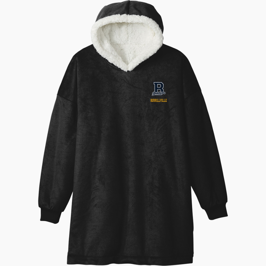 Burrillville Broncos <span class="pdp-name-mascot">Burrillville Broncos</span> Port Authority Mountain Lodge Wearable Blanket