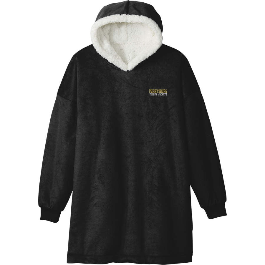 PERRYSBURG HIGH SCHOOL YELLOW JACKETS <span class="pdp-name-mascot">PERRYSBURG YELLOW JACKETS</span> Port Authority Mountain Lodge Wearable Blanket