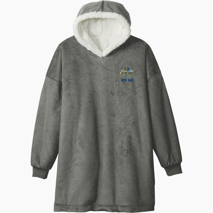 Cathedral Bears <span class="pdp-name-mascot">Cathedral High School Bears</span> Port Authority Mountain Lodge Wearable Blanket