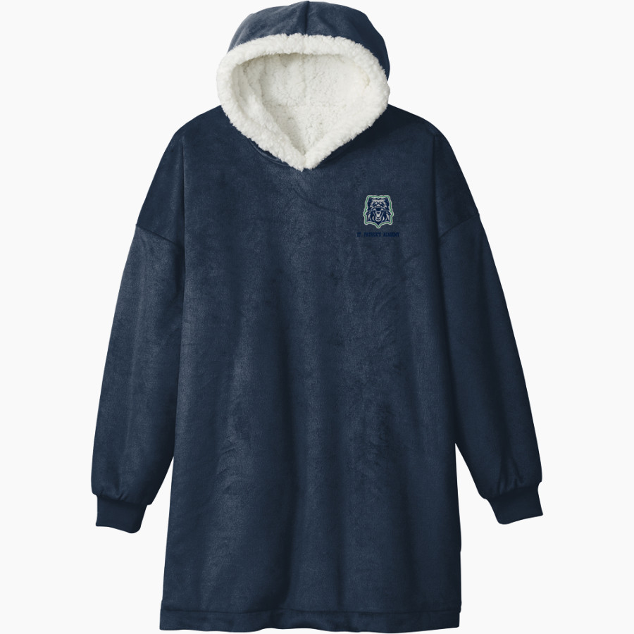 St. Patrick's Academy Wolfhounds <span class="pdp-name-mascot">Great Falls Central Catholic H S Mustangs</span> Port Authority Mountain Lodge Wearable Blanket