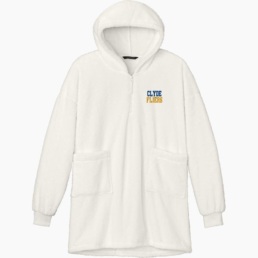 CLYDE HIGH SCHOOL FLIERS <span class="pdp-name-mascot">CLYDE FLIERS</span> Port Authority Women's Plush Poncho