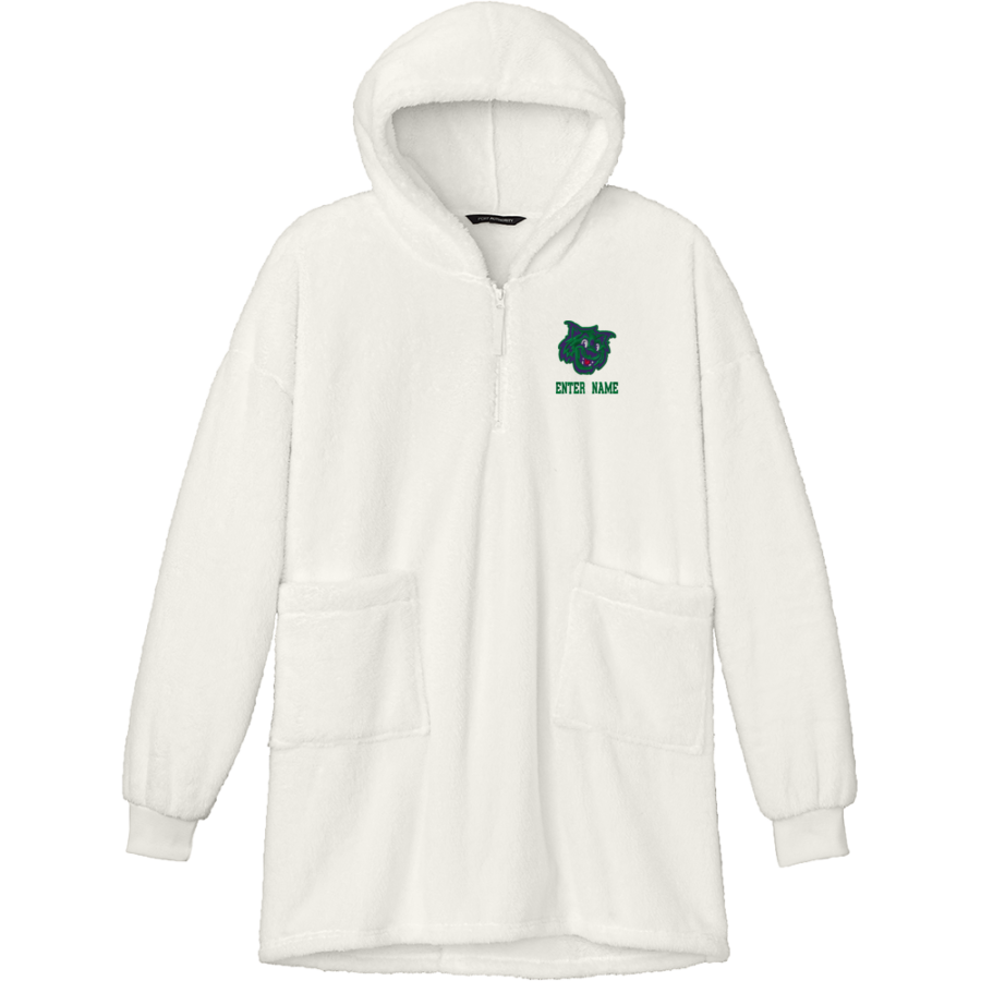 UCS Bobcats <span class="pdp-name-mascot">Underhill Central School Bobcats</span> Port Authority Women's Plush Poncho