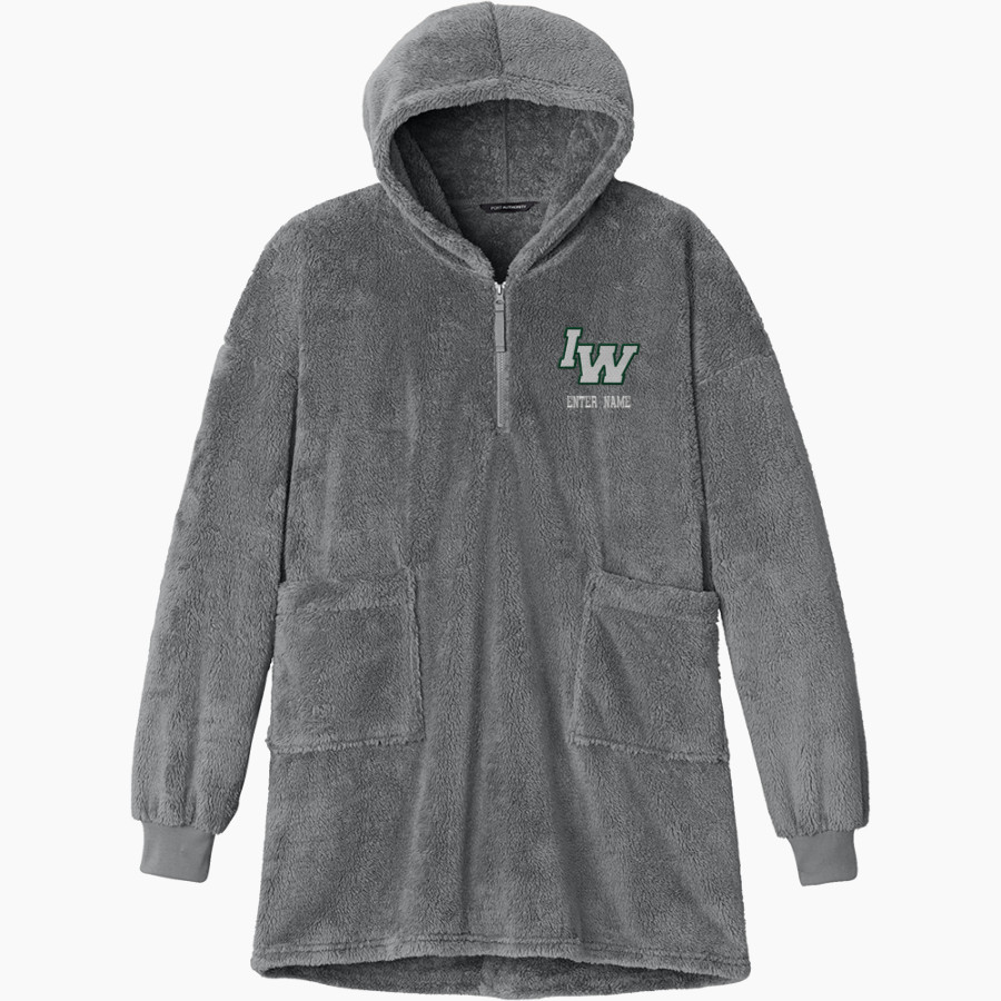 Incarnate Word Shamrocks <span class="pdp-name-mascot">Incarnate Shamrocks</span> Port Authority Women's Plush Poncho