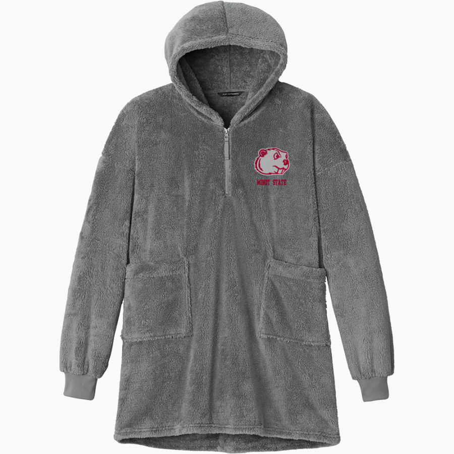 Minot State Beavers Port Authority Women's Plush Poncho