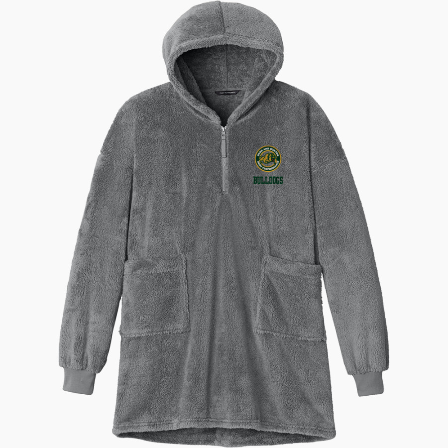 BURR AND BURTON ACADEMY The Official Online Store <span class="pdp-name-mascot">BURR AND BURTON ACADEMY BULLDOGS</span> Port Authority Women's Plush Poncho