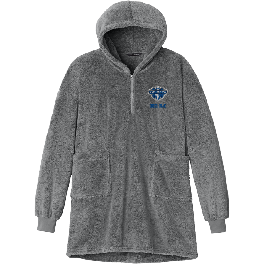 Mount St. Mary Academy believe in the boom <span class="pdp-name-mascot">Mount Saint Mary Academy Thunder</span> Port Authority Women's Plush Poncho