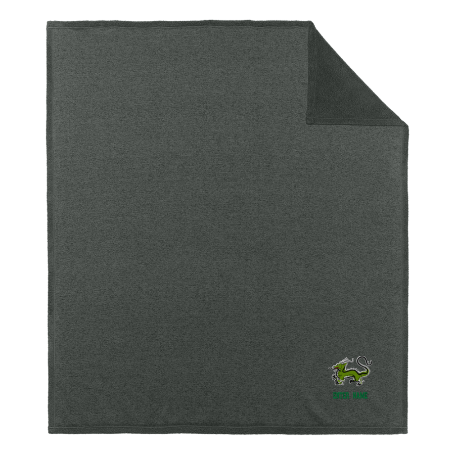 Southern Delaware School Of The Arts dragons <span class="pdp-name-mascot">SDSA Dragons</span> Port Authority Arc Sweater Fleece Blanket