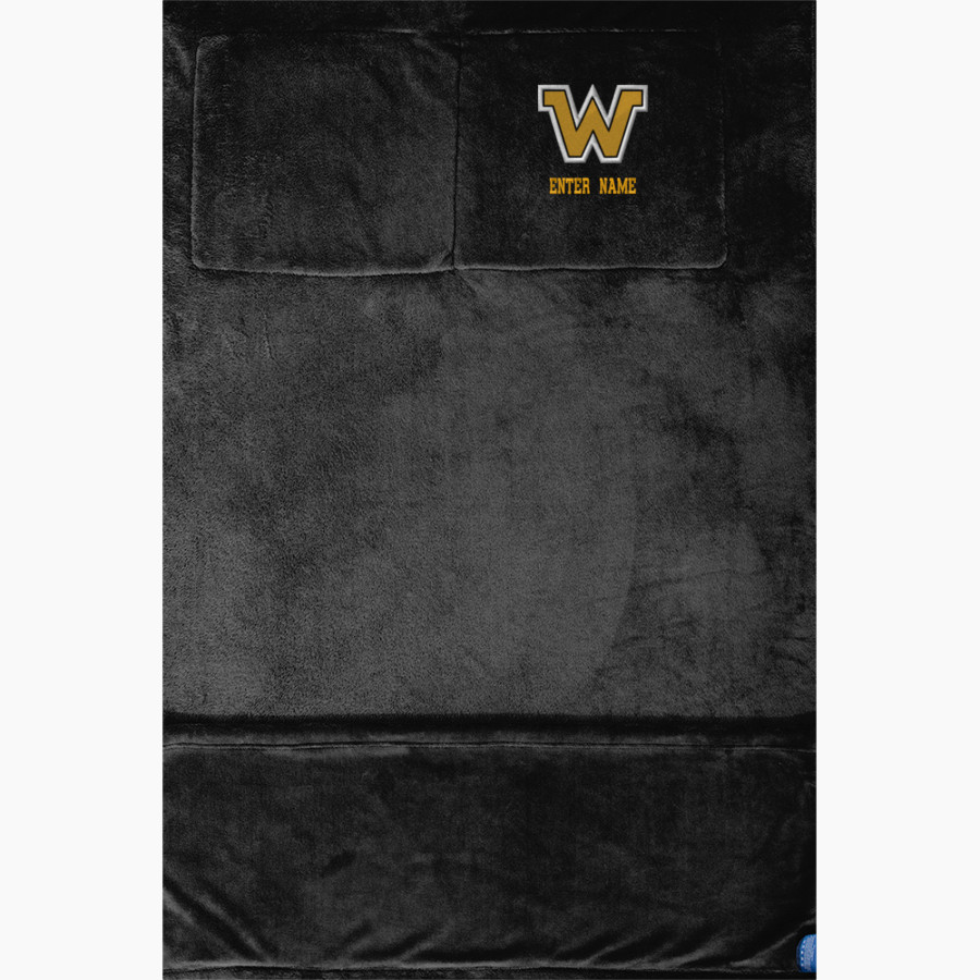 Wentworth Institute of Technology Leopards Port Authority Packable Travel Blanket