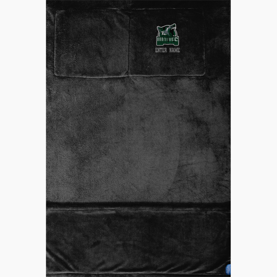 Woods Charter Wolves Port Authority Packable Travel Blanket