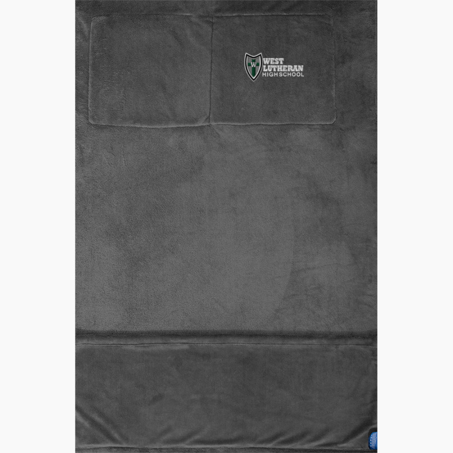 West Lutheran Warriors Port Authority Packable Travel Blanket