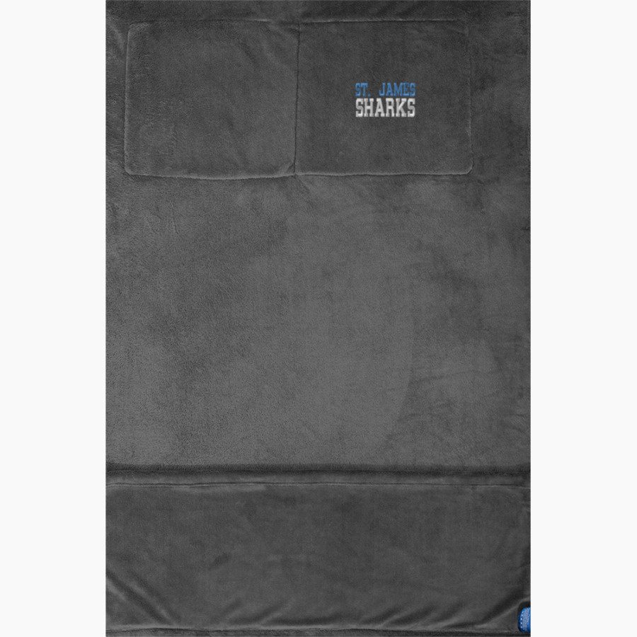 St. James Sharks <span class="pdp-name-mascot">St. James Sharks</span> Port Authority Packable Travel Blanket