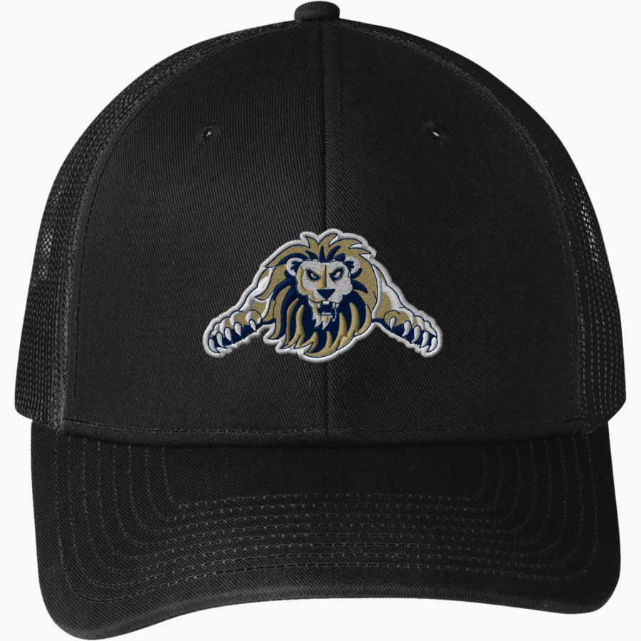 ALPHA OMEGA ACADEMY LIONS <span class="pdp-name-mascot">ALPHA OMEGA ACADEMY LIONS</span> Port Authority Snapback Trucker Cap