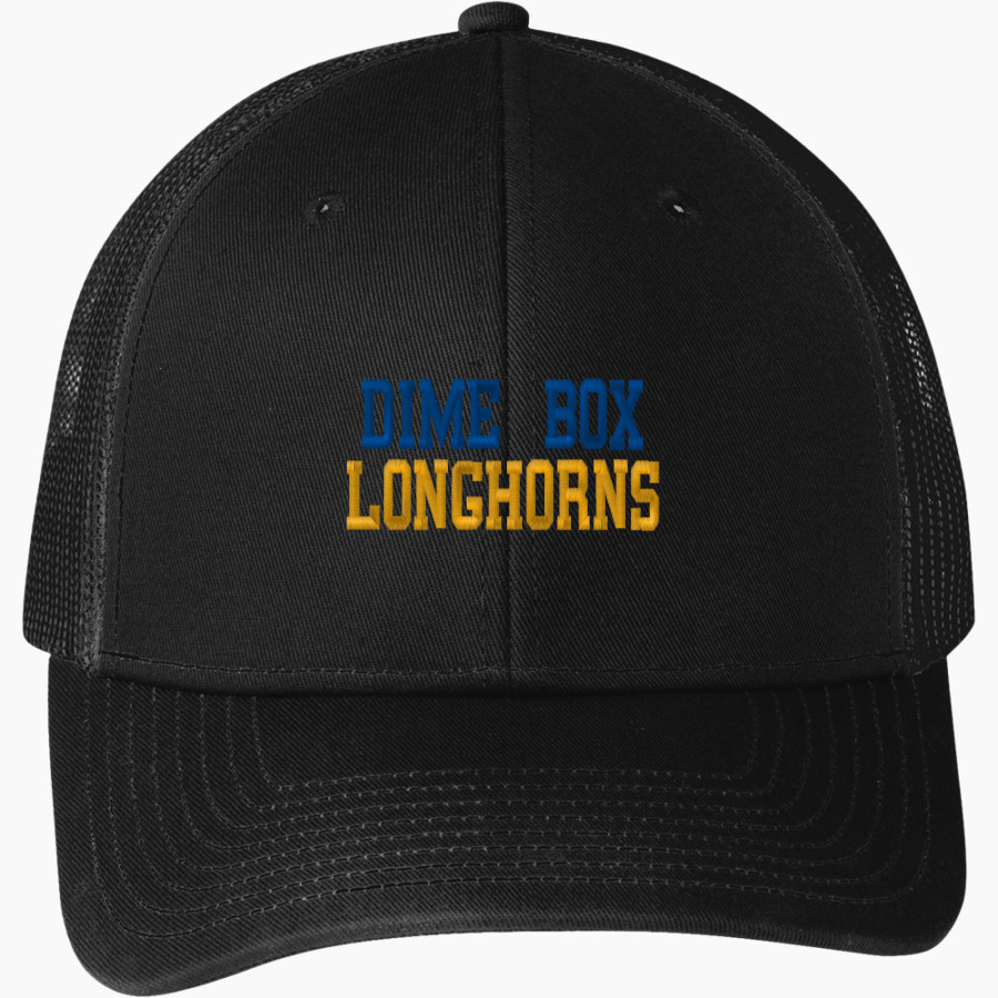 DIME BOX HIGH SCHOOL LONGHORNS Port Authority Snapback Trucker Cap