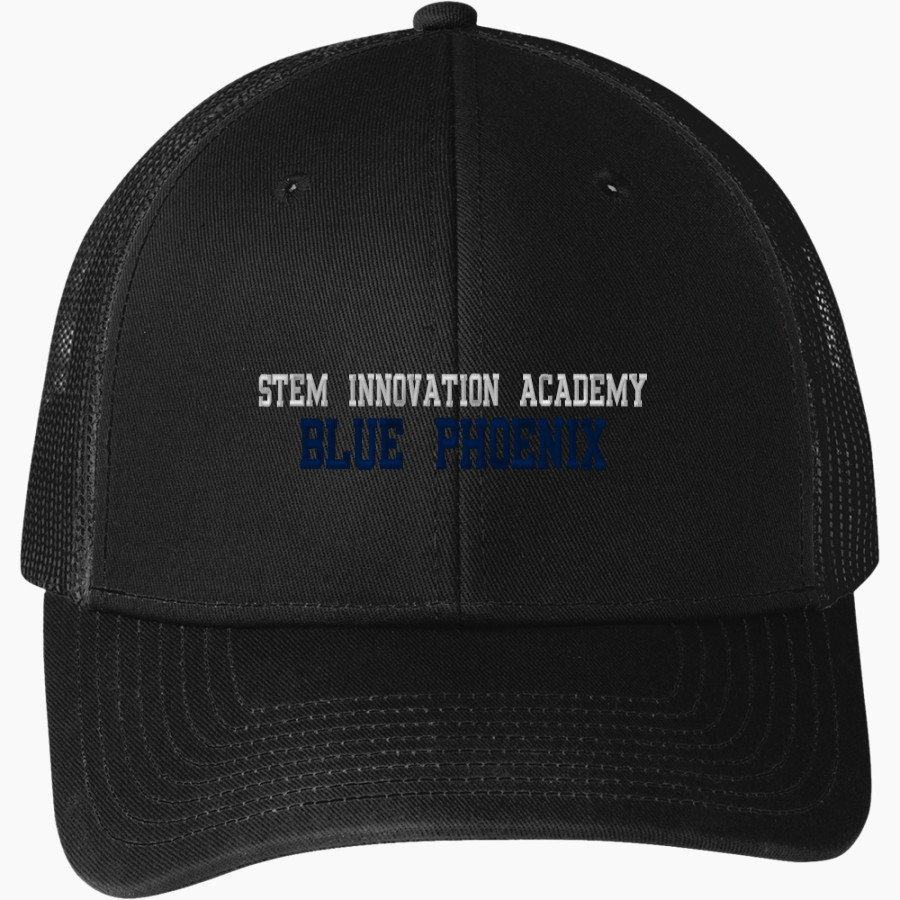 STEM Innovation Academy of the Oranges we rise together <span class="pdp-name-mascot">STEM Phoenix</span> Port Authority Snapback Trucker Cap