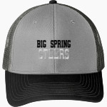 BIG SPRING HIGH SCHOOL STEERS Port Authority Snapback Trucker Cap Front Thumbnail