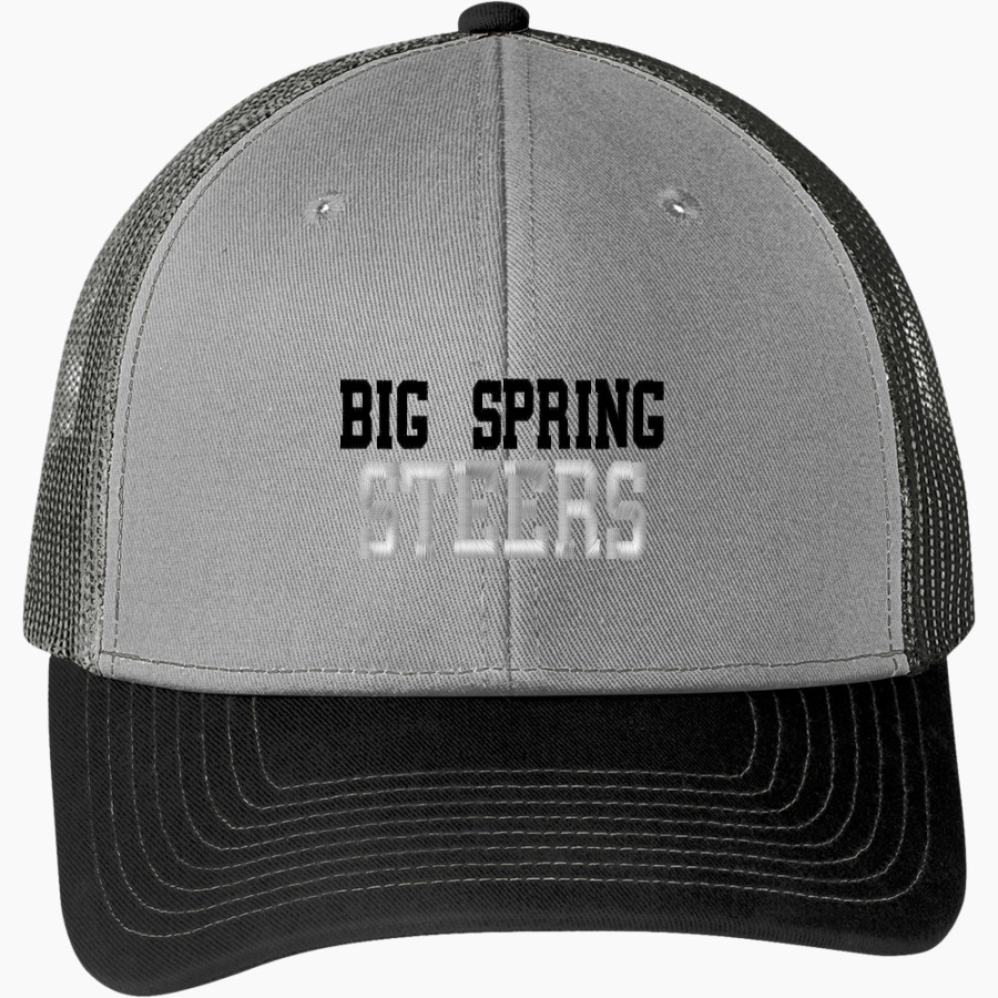 BIG SPRING HIGH SCHOOL STEERS Port Authority Snapback Trucker Cap