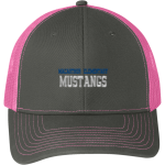 MacArthur Elementary Mustangs <span class="pdp-name-mascot">McArthur Elementary</span> Port Authority Snapback Trucker Cap Front Thumbnail